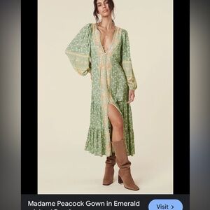 Spell & the Gypsy Collective madame peacock gown in emerald size large